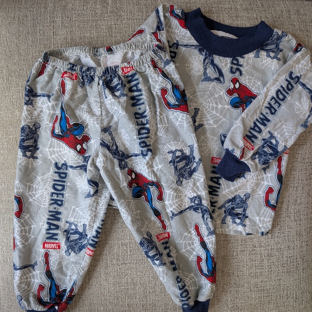 Vintage toddler Spiderman PJ set